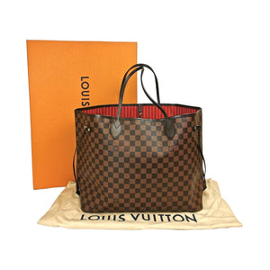 Louis Vuitton Neverfull GM Damier Ebene Satchel Bag