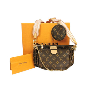 Multi pochette accessoires cloth handbag Louis Vuitton Brown in