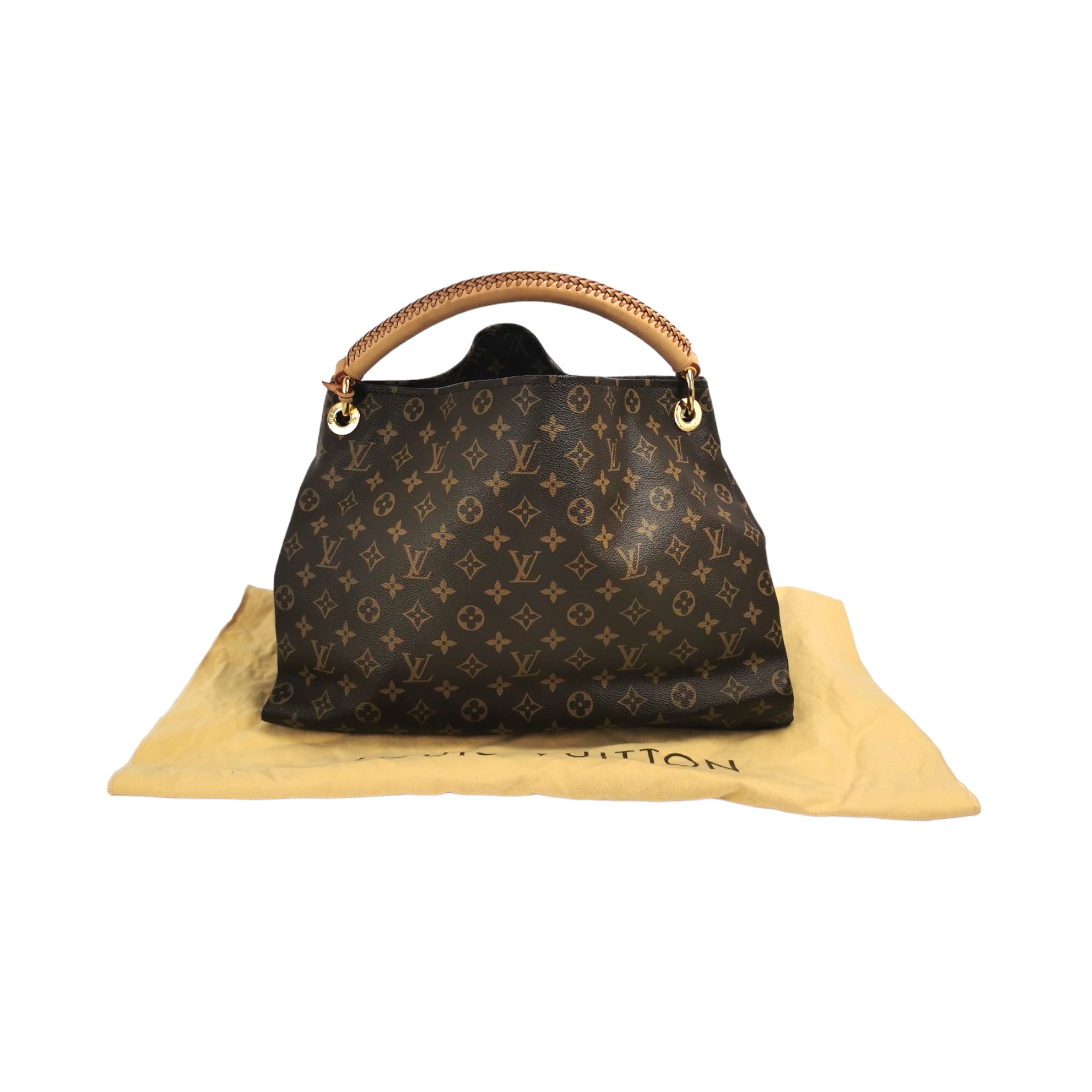 Louis Vuitton Artsy MM Monogram Leather Shoulder Bag on SALE