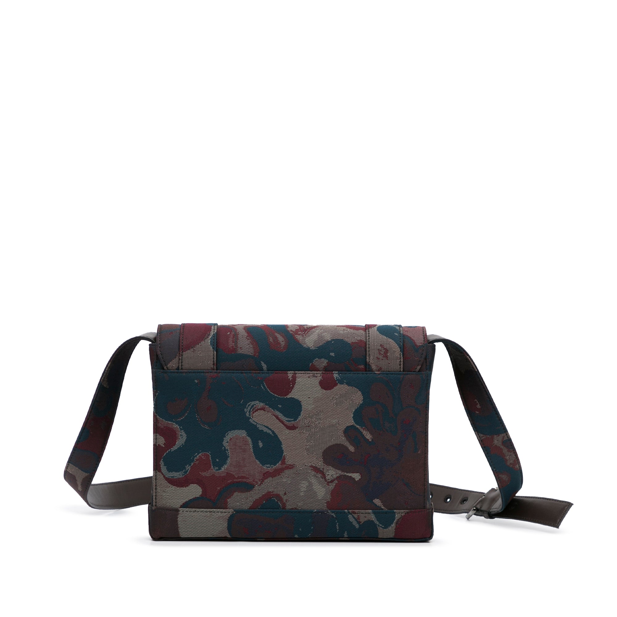 Dior X Peter Doig Messenger Bag Brown Camouflage Canvas