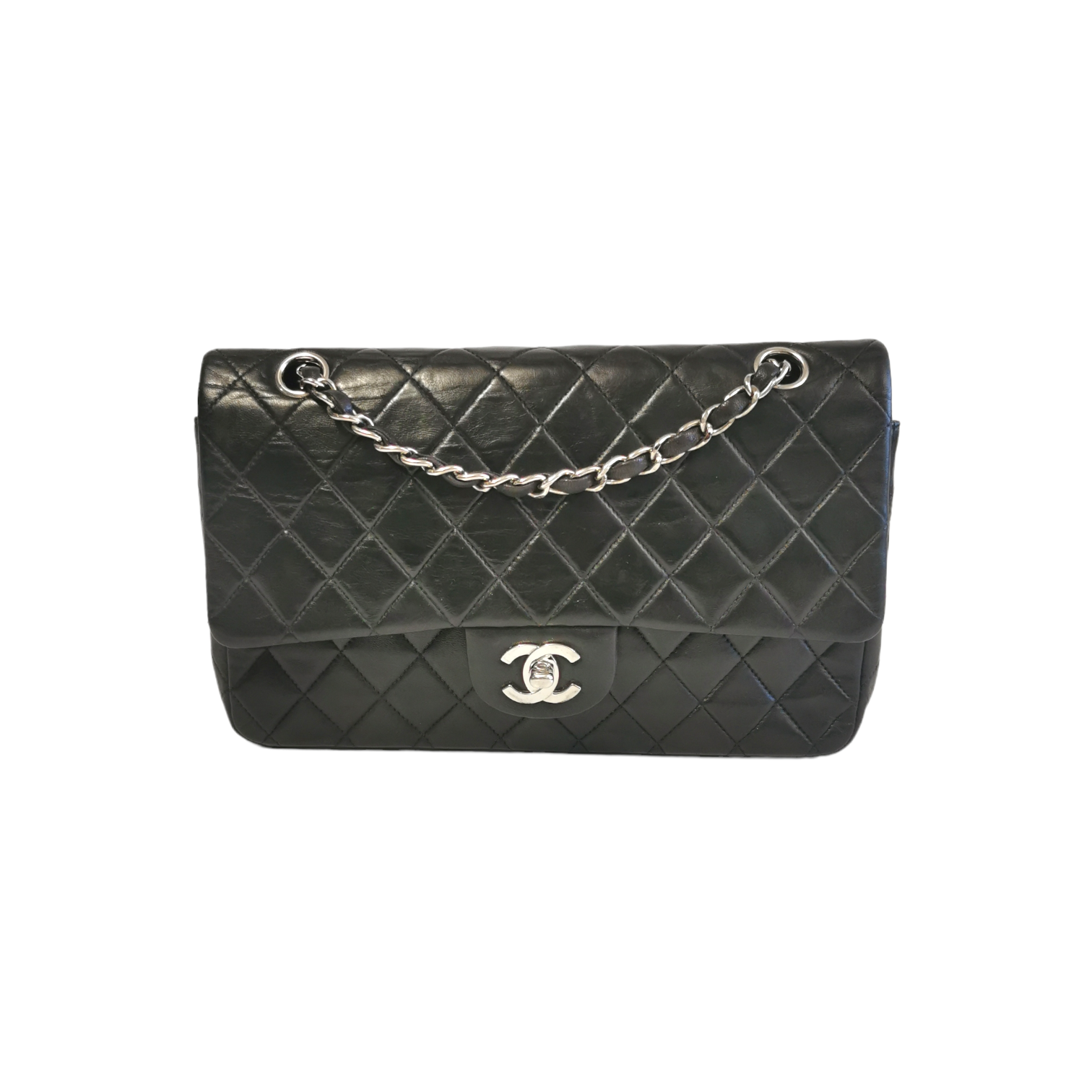 Chanel Brown Quilted Lambskin Vintage Medium Classic Double Flap Bag