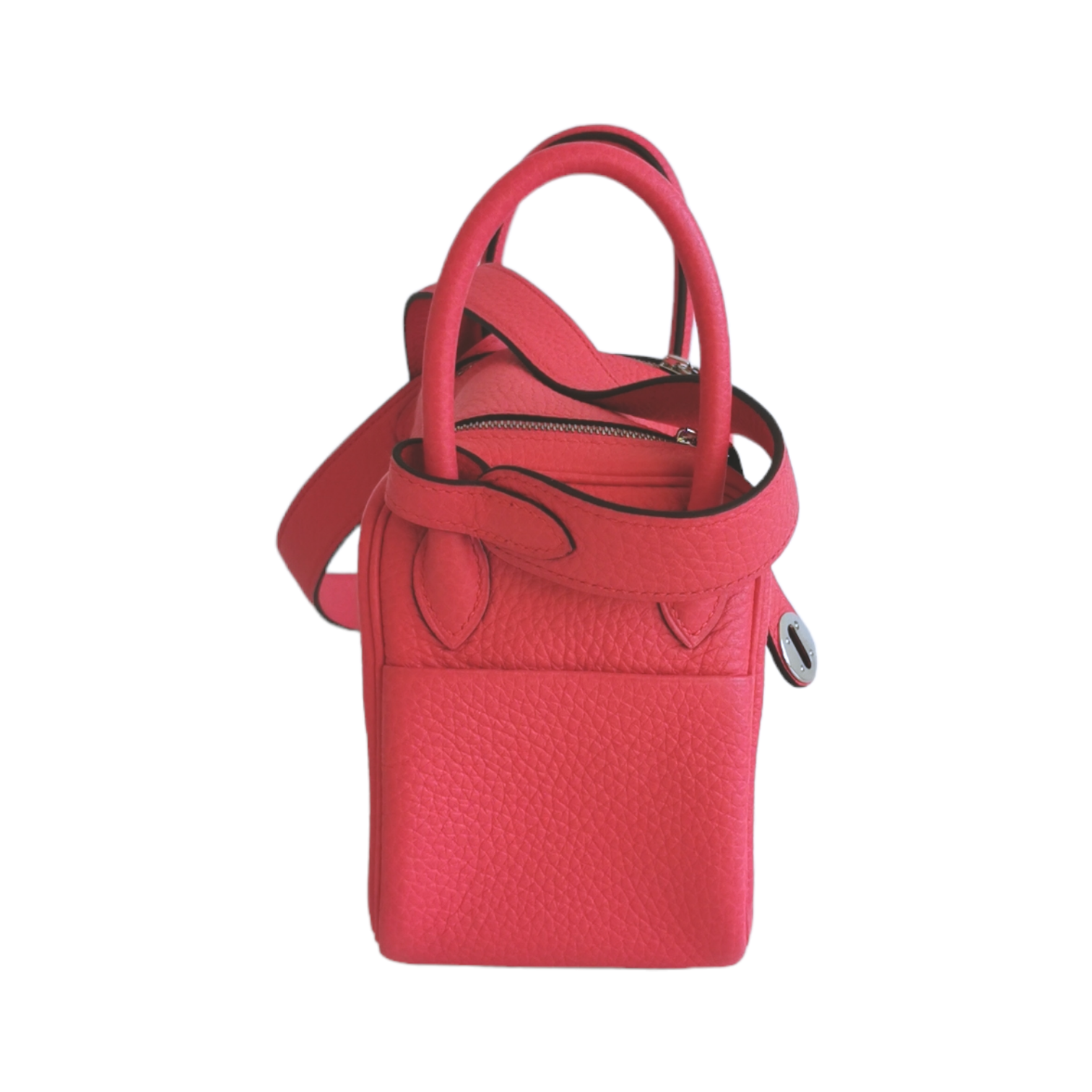 Hermès Lindy 20 Mini Pink Clemence Palladium