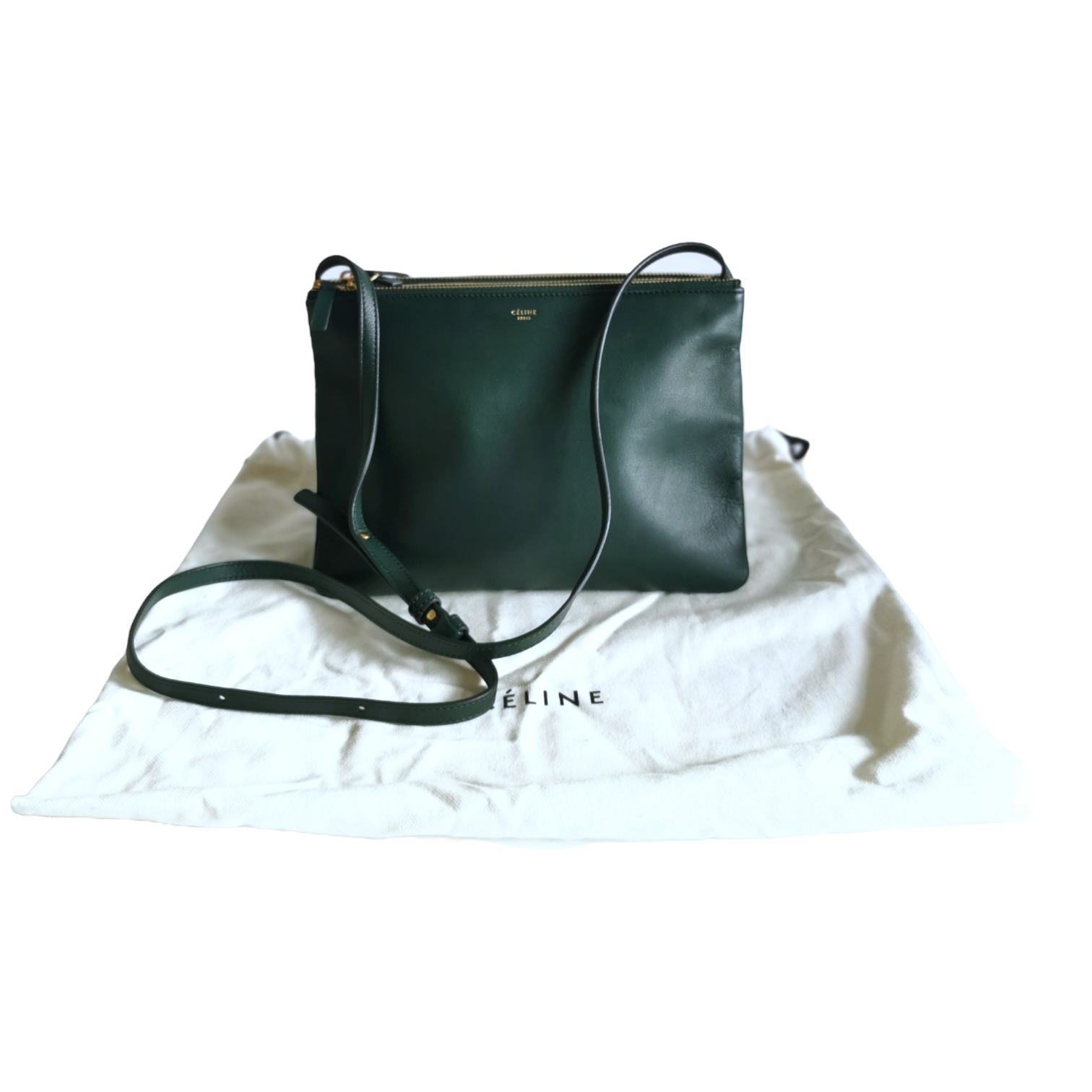 Celine trio bag green new arrivals