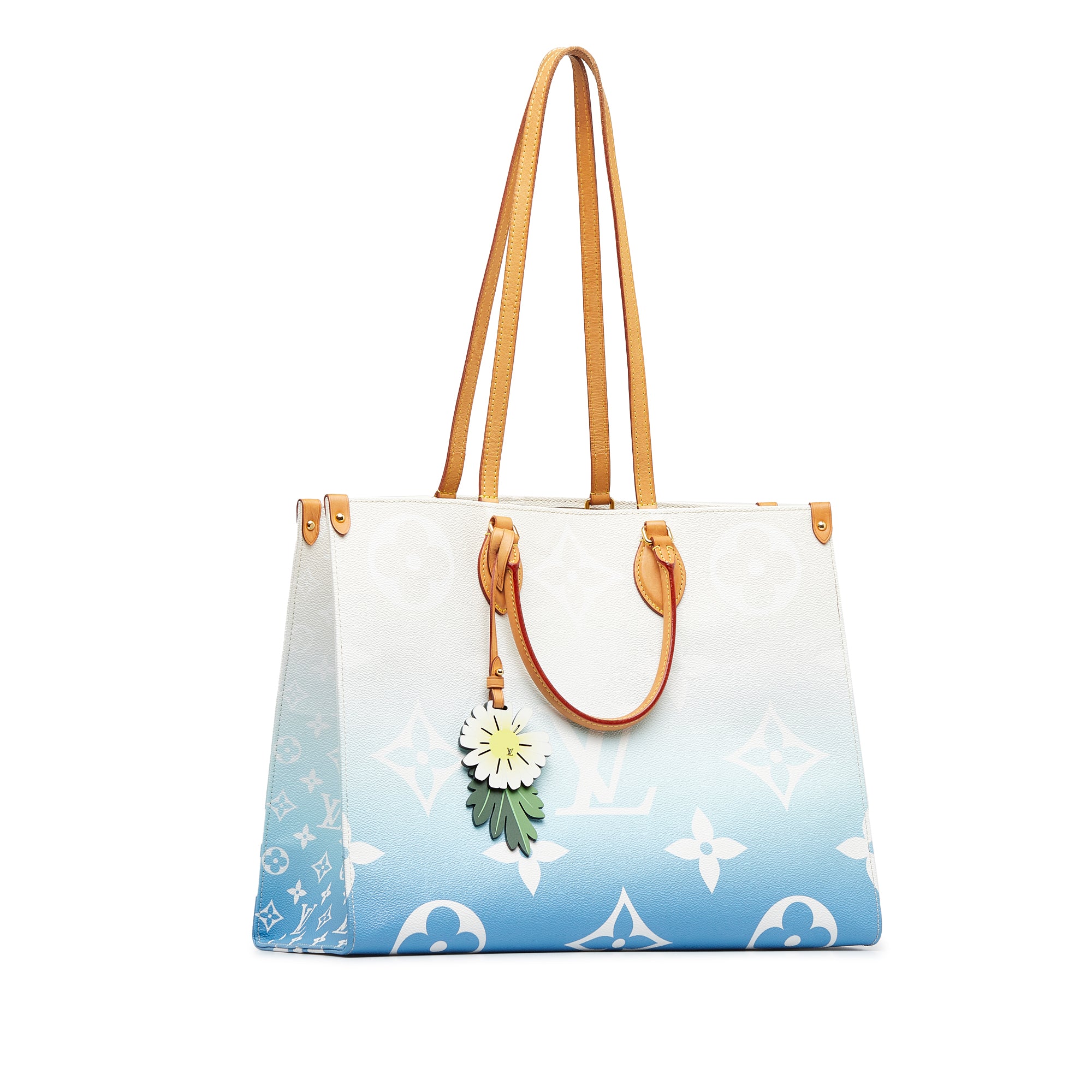 Louis Vuitton, Bags, Louis Vuitton By Pool Onthego Tote Blue On The Go  Bag Only Giant Monogram