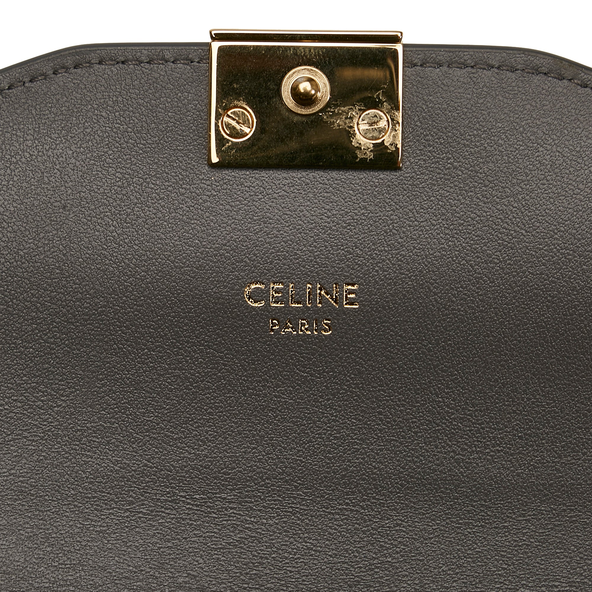 Celine C Bag Wallet on Chain Gray